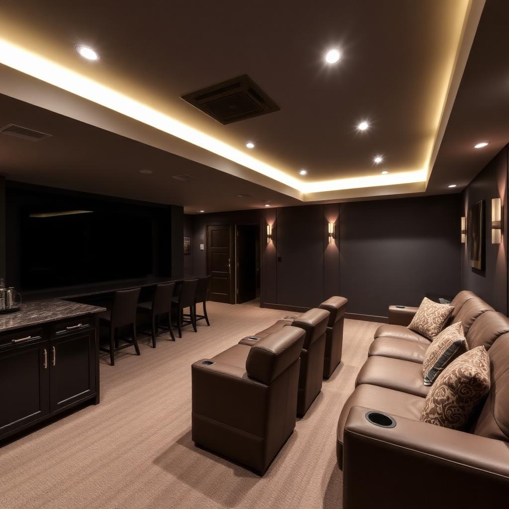 Lower-Level Entertainment Suite in Worcester, MA